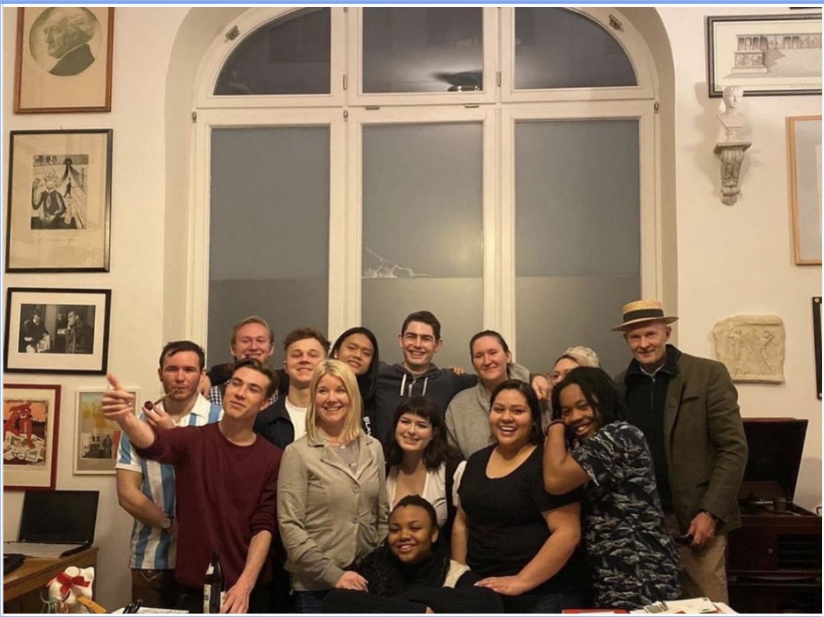Due to the COVID-19 pandemic, the JYM class of 2019-20 had to be repatriated to the U.S. Above, one of the last gatherings of the 2019-20 cohort in March of 2020